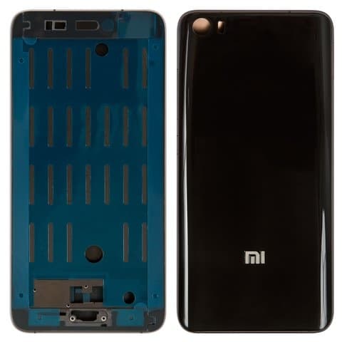 Корпус Xiaomi Mi 5, 2015105, чорний, Original (PRC), (панель, панели)