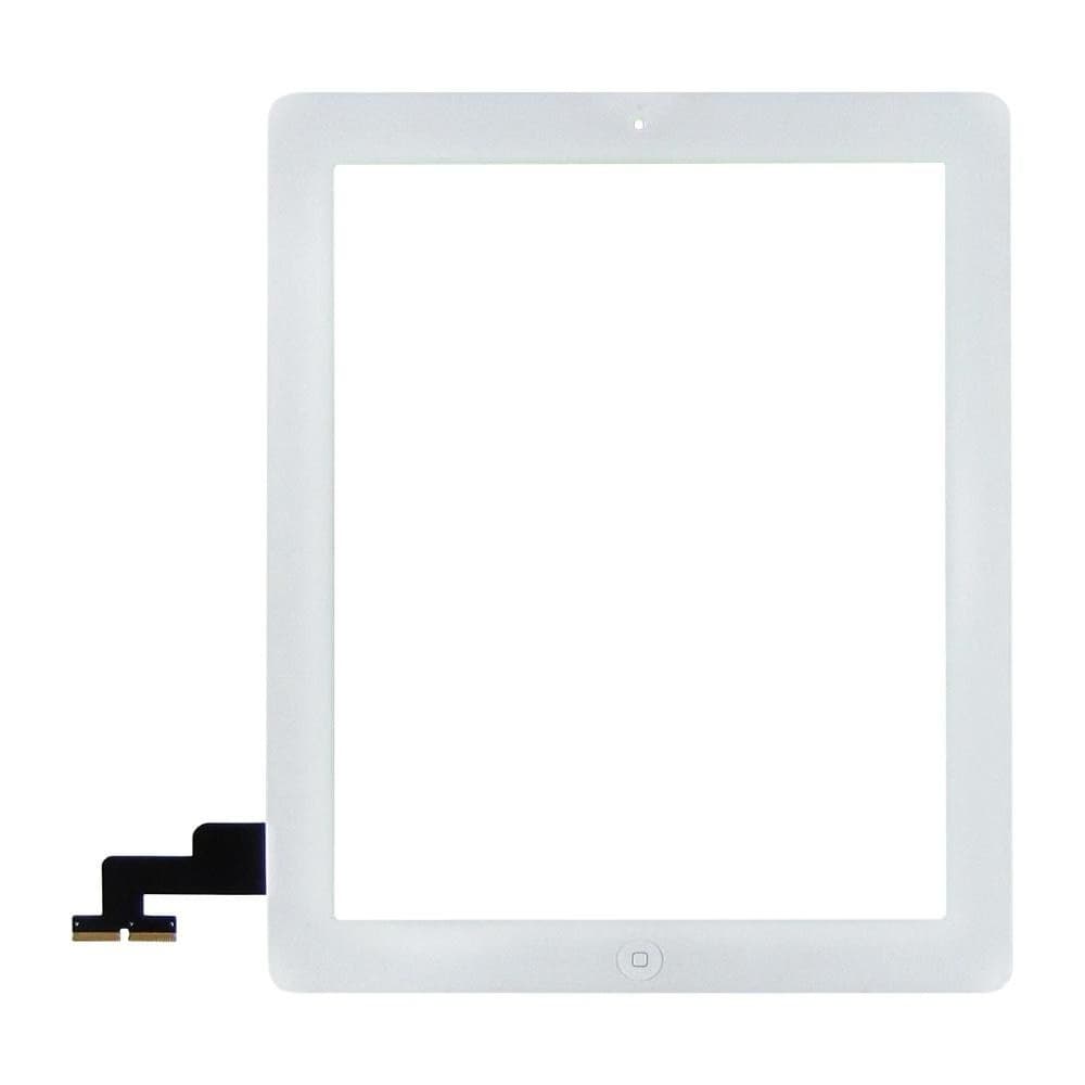 Тачскрин Apple iPad 2, A1395, A1396, A1397, білий, с кнопкой Home | Original (PRC) | сенсорное стекло, экран