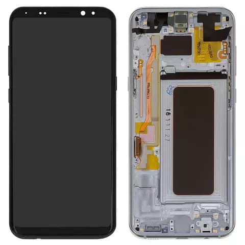 Дисплей Samsung SM-G955 Galaxy S8 Plus, сріблястий | з тачскріном | в передній панелі | Original (PRC), SUPER AMOLED, Arctic Silver | дисплейный модуль, экран
