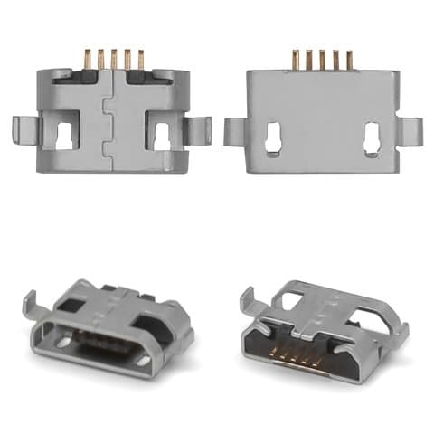 Коннектор зарядки планшетов и мобильных телефонов, 5 pin, micro-USB, тип 14, (гнездо, разъем, слот)