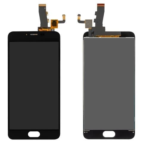 Дисплей Meizu M5, M611, M611A, M611H, чорний | з тачскріном | Original (PRC) | дисплейный модуль, экран
