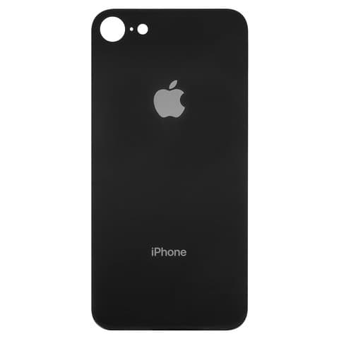 Задня панель Apple iPhone 8, чорна, Space Gray, потрібно знімати скло камери, small hole, Original (PRC) | корпус, крышка аккумулятора, АКБ, батареи