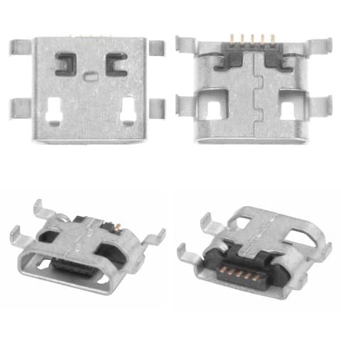 Коннектор зарядки телефонов, планшетов, универсальный, 5 pin, micro-USB, тип 15