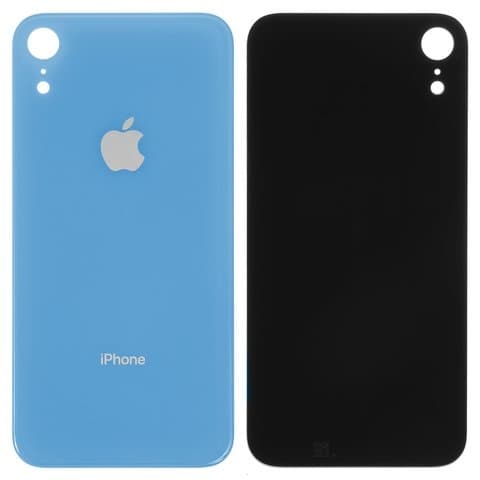 Задня панель Apple iPhone XR, блакитна, потрібно знімати скло камери, small hole, Original (PRC) | корпус, крышка аккумулятора, АКБ, батареи