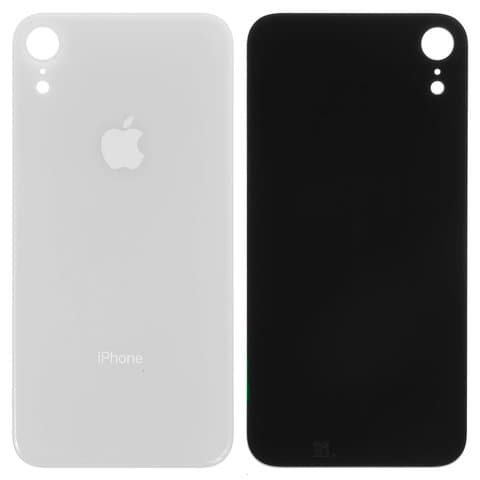 Задня панель Apple iPhone XR, біла, потрібно знімати скло камери, small hole, Original (PRC) | корпус, крышка аккумулятора, АКБ, батареи