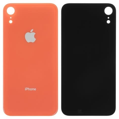 Задня панель Apple iPhone XR, оранжевая, потрібно знімати скло камери, small hole, Original (PRC) | корпус, крышка аккумулятора, АКБ, батареи