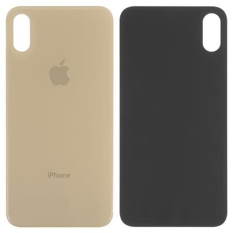 Задня панель Apple iPhone XS, золотиста, потрібно знімати скло камери, small hole, Original (PRC) | корпус, крышка аккумулятора, АКБ, батареи