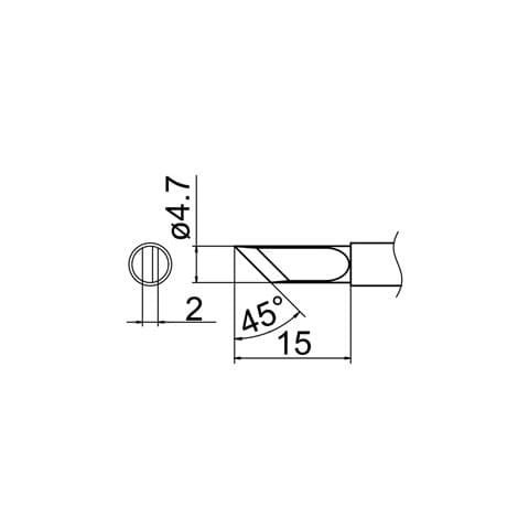 Паяльное жало HAKKO T12-K