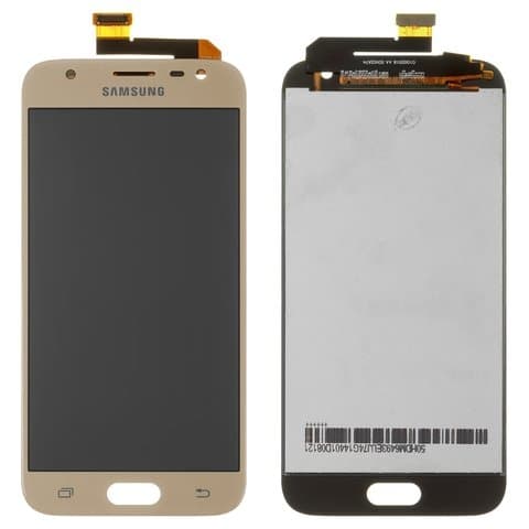 Дисплей Samsung SM-J330 Galaxy J3 (2017), золотистий | з тачскріном | High Copy, IPS | дисплейный модуль, экран