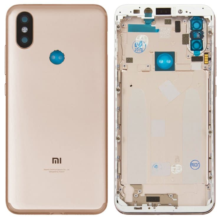 Корпус Xiaomi Mi 6X, Mi A2, M1804D2SG, M1804D2SI, золотистий, Original (PRC), (панель, панели)