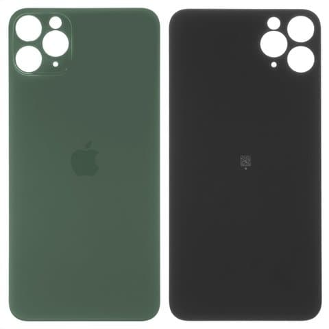 Задня панель Apple iPhone 11 Pro Max, зелена, Matte Midnight Green, не потрібно знімати скло камери, big hole, Original (PRC) | корпус, крышка аккумулятора, АКБ, батареи