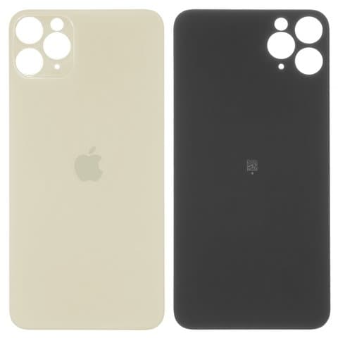 Задня панель Apple iPhone 11 Pro Max, золотиста, Matte Gold, не потрібно знімати скло камери, big hole, Original (PRC) | корпус, крышка аккумулятора, АКБ, батареи