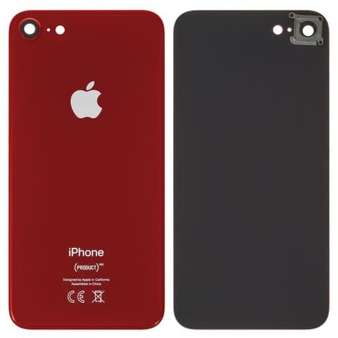 Задня панель Apple iPhone 8, червона, із склом камери, Original (PRC) | корпус, крышка аккумулятора, АКБ, батареи