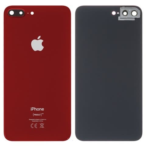 Задня панель Apple iPhone 8 Plus, червона, із склом камери, Original (PRC) | корпус, крышка аккумулятора, АКБ, батареи