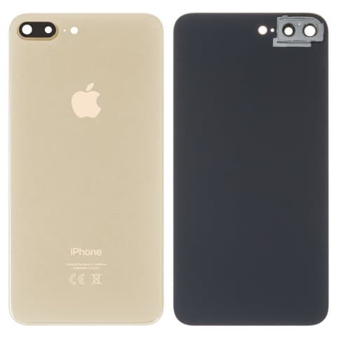 Задня панель Apple iPhone 8 Plus, золотиста, із склом камери, Original (PRC) | корпус, крышка аккумулятора, АКБ, батареи