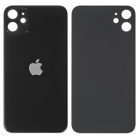 Задня панель Apple iPhone 11, чорна, потрібно знімати скло камери, small hole, Original (PRC) | корпус, крышка аккумулятора, АКБ, батареи