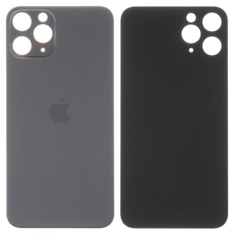 Задня панель Apple iPhone 11 Pro, сіра, Matte Space Gray, потрібно знімати скло камери, small hole, Original (PRC) | корпус, крышка аккумулятора, АКБ, батареи