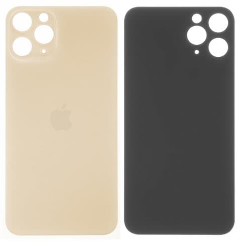 Задня панель Apple iPhone 11 Pro, золотиста, Matte Gold, потрібно знімати скло камери, small hole, Original (PRC) | корпус, крышка аккумулятора, АКБ, батареи