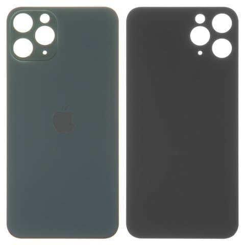 Задня панель Apple iPhone 11 Pro, зелена, Matte Midnight Green, потрібно знімати скло камери, small hole, Original (PRC) | корпус, крышка аккумулятора, АКБ, батареи