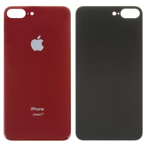 Задня кришка Apple iPhone 8 Plus, червона, не потрібно знімати скло камери, big hole, Original (PRC) | корпус, крышка аккумулятора, АКБ, батареи