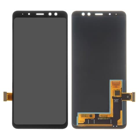 Дисплей Samsung SM-A530 Galaxy A8 (2018), чорний | з тачскріном | High Copy, OLED | дисплейный модуль, экран