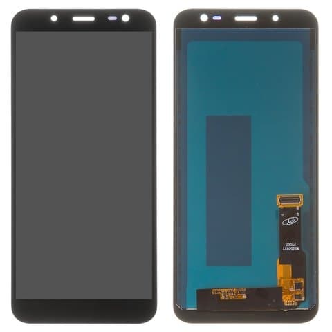 Дисплей Samsung SM-J600 Galaxy J6, чорний | з тачскріном | High Copy, IPS | дисплейный модуль, экран
