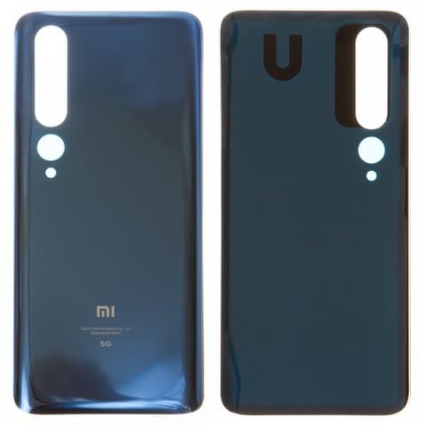 Задняя крышка Xiaomi Mi 10, Mi 10 Pro, M2001J2G, M2001J2I, M2001J1G, серая, Original (PRC) | корпус, панель аккумулятора, АКБ, батареи