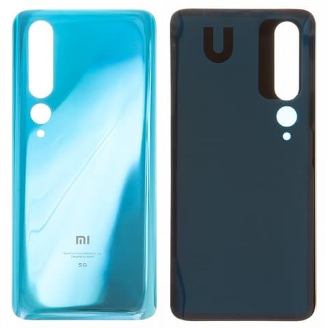 Задняя крышка Xiaomi Mi 10, Mi 10 Pro, M2001J2G, M2001J2I, M2001J1G, зеленая, Coral Green, Original (PRC) | корпус, панель аккумулятора, АКБ, батареи