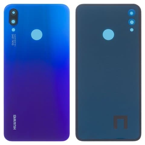 Задняя крышка Huawei Nova 3i, P Smart Plus, INE-LX1, INE-LX2, SNE-LX1, фиолетовая, Iris Purple, со стеклом камеры Original (PRC) | корпус, панель аккумулятора, АКБ, батареи