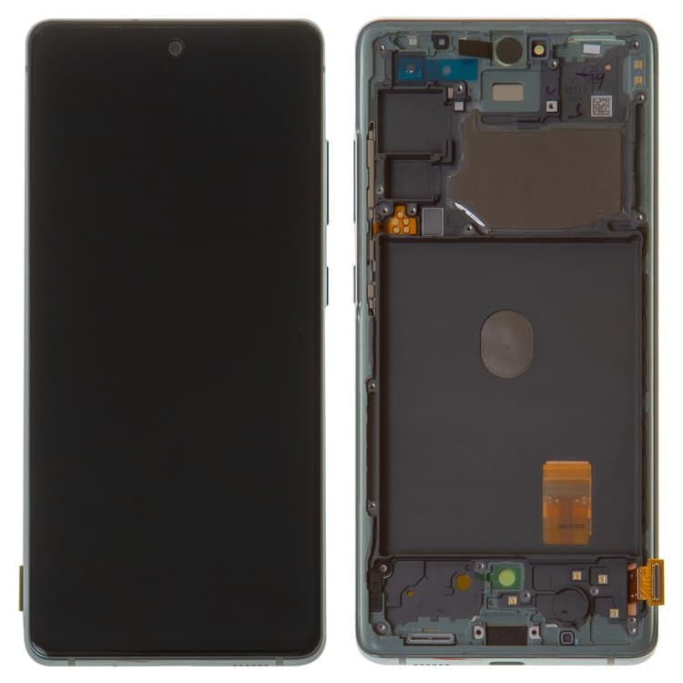 Дисплей Samsung SM-G780 Galaxy S20 FE, мятный | з тачскріном | в передній панелі | Original (Сервис-Центр), AMOLED, GH82-24220D, GH82-24219D | дисплейный модуль, экран