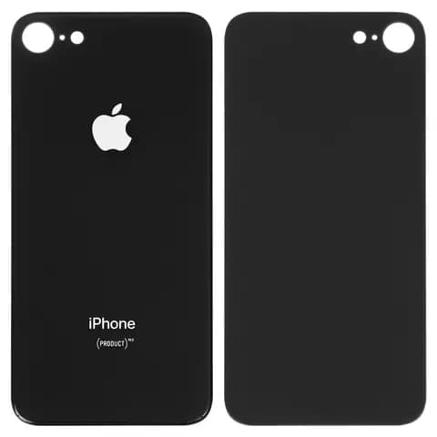 Задня панель Apple iPhone 8, чорна, Space Gray, не потрібно знімати скло камери, big hole, Original (PRC) | корпус, крышка аккумулятора, АКБ, батареи