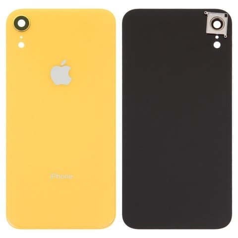 Задня панель Apple iPhone XR, жовта, із склом камери, Original (PRC) | корпус, крышка аккумулятора, АКБ, батареи