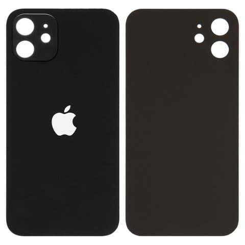 Задня панель Apple iPhone 12, чорна, потрібно знімати скло камери, small hole, Original (PRC) | корпус, крышка аккумулятора, АКБ, батареи