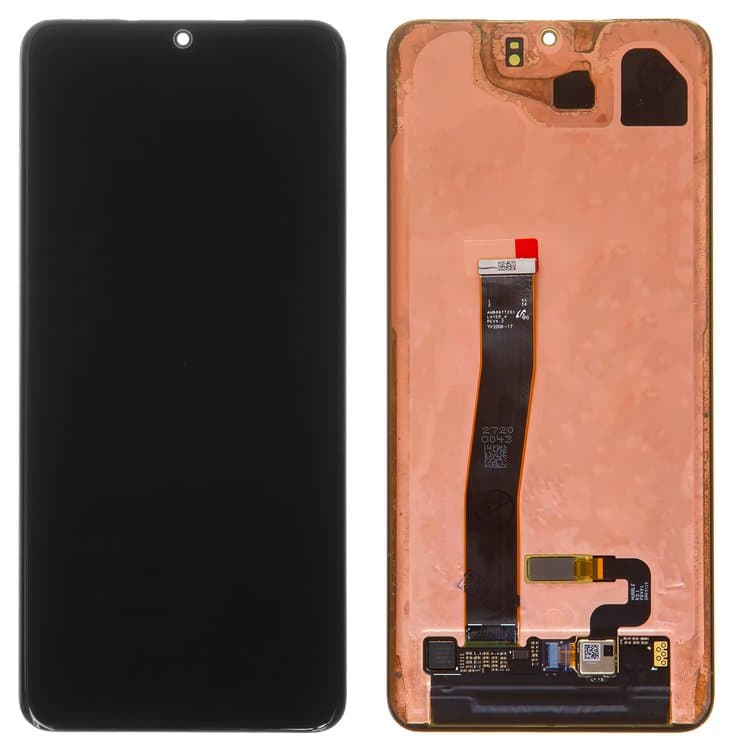 Дисплей Samsung SM-G988 Galaxy S20 Ultra, чорний, Cosmic Black | з тачскріном | Original (реновація), AMOLED | дисплейный модуль, экран