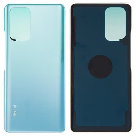 Задняя крышка Xiaomi Redmi Note 10 Pro, Redmi Note 10 Pro Max, голубая, Glacier Blue, Original (PRC) | корпус, панель аккумулятора, АКБ, батареи