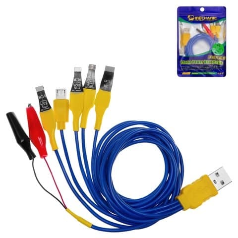 Тест-кабель питания Mechanic I, Android, MC13/MC14/MC15/MC16/crocodile clip/micro USB