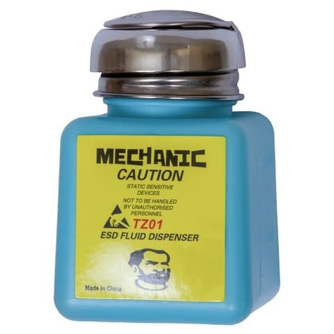 Баночка Mechanic TZ01, для спирта, синяя, с дозатором, 120 мл | емкость, банка, бутылка