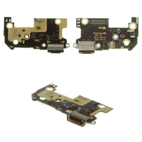 Плата зарядки Xiaomi Mi 8, M1803E1A, шлейф коннектора зарядки, с микрофоном, Original (PRC)