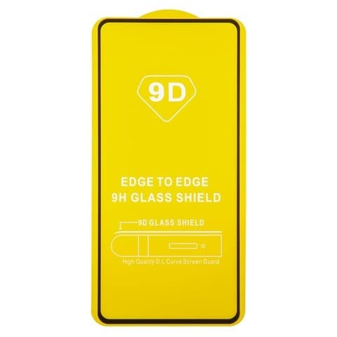 Закаленное защитное стекло Xiaomi Mi 11i, черное, Full Glue (клей по всей площади стекла), совместимо с чехлом, M2012K11G