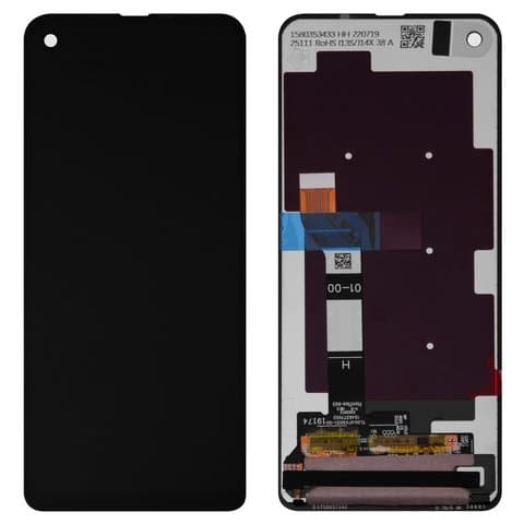 Дисплей Motorola One Action, XT2013, чорний | з тачскріном | Original (PRC) | дисплейный модуль, экран