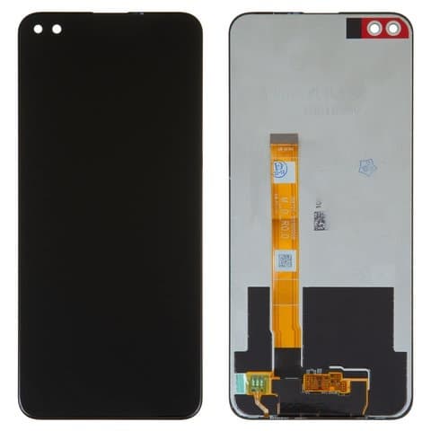 Дисплей Realme X50 5G, чорний | з тачскріном | High Copy | дисплейный модуль, экран