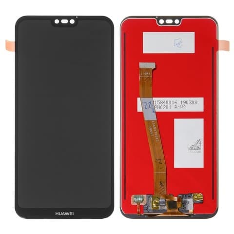 Дисплей Huawei P20 Lite, ANE-L21, ANE-LX1, чорний, чорний | з тачскріном | Original (реновація), лого Huawei | дисплейный модуль, экран