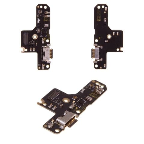 Плата зарядки Motorola Moto G9 Plus, XT2087, шлейф коннектора зарядки, с микрофоном, Original (PRC)