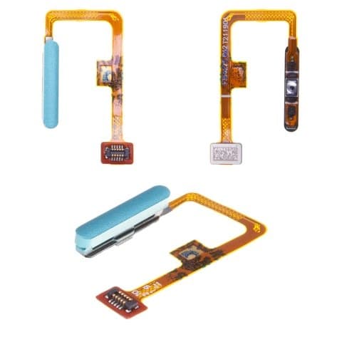 Шлейф Xiaomi Mi 11 Lite, Mi 11 Lite 5G, M2101K9AG, M2101K9AI, M2101K9C, M2101K9G, M2101K9R, кнопки включения, боковая клавиша, для сканера отпечатка пальца (Touch ID), зеленый, Mint Green, Original (PRC)