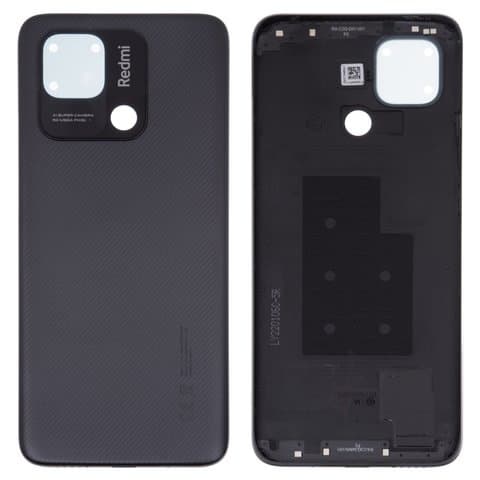 Задняя крышка Xiaomi Redmi 10C, 220333QAG, 220333QBI, 220333QNY, 220333QL, серая, Graphite Gray, Original (PRC) | корпус, панель аккумулятора, АКБ, батареи