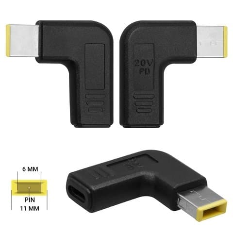 Адаптер зарядки, Power Delivery trigger ноутбуков, 20 B, прямоугольный, Type-C, (11x4.5 мм), square tip