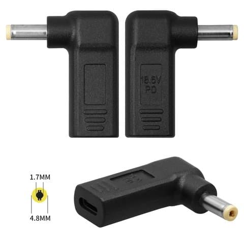 Адаптер зарядки, Power Delivery trigger ноутбуков, 20 B, Type-C, 4.8 мм, d 1.7 мм