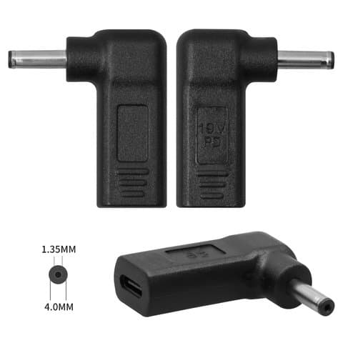 Адаптер зарядки, Power Delivery trigger ноутбуков, 20 B, Type-C, 4.0 мм, d 1.35 мм