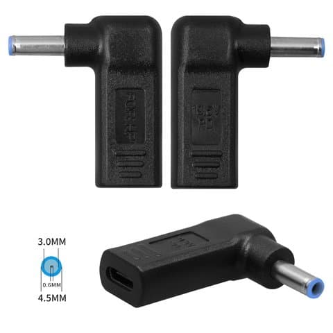 Адаптер зарядки, Power Delivery trigger ноутбуков, 20 B, Type-C, 4.5 мм, d 3.0 мм, ноутбуков HP