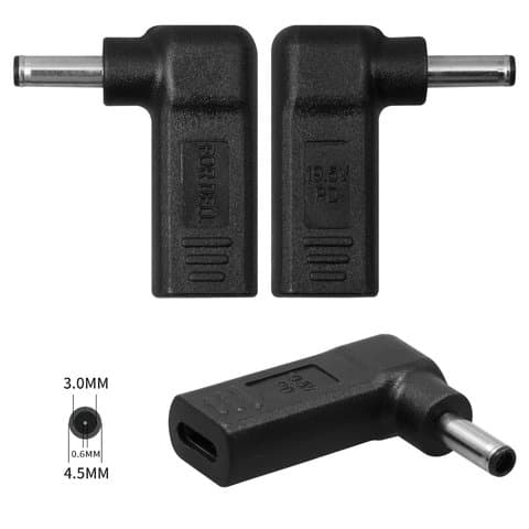 Адаптер зарядки, Power Delivery trigger ноутбуков, 20 B, Type-C, 4.5 мм, d 3.0 мм, ноутбуков Dell